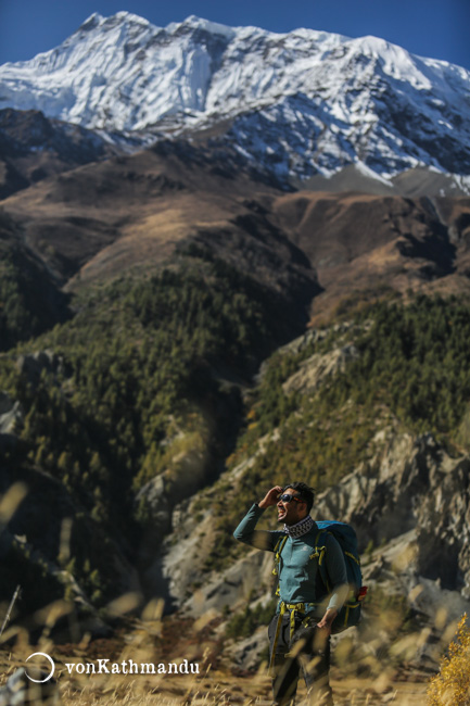 Alpine landscape of Manang