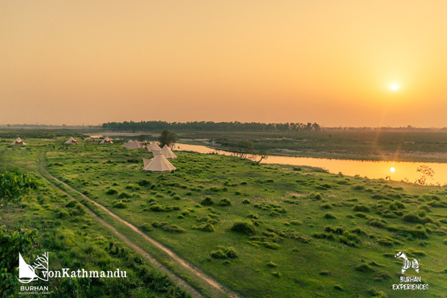 Magical sunset seen from Burhan Wilderness Camps