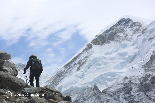 Trudging on towards Everest Base Camp