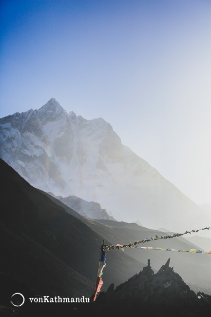 Fourth highest mountain in the world, Lhotse at 8516m