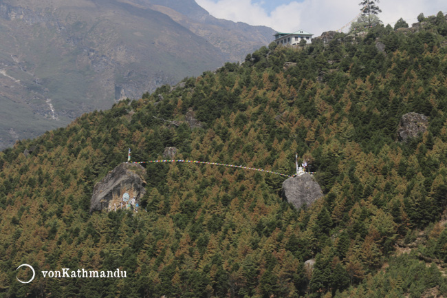 Boulders and big rocks are considered holy and worshipped by Buddhists and Hindus alike