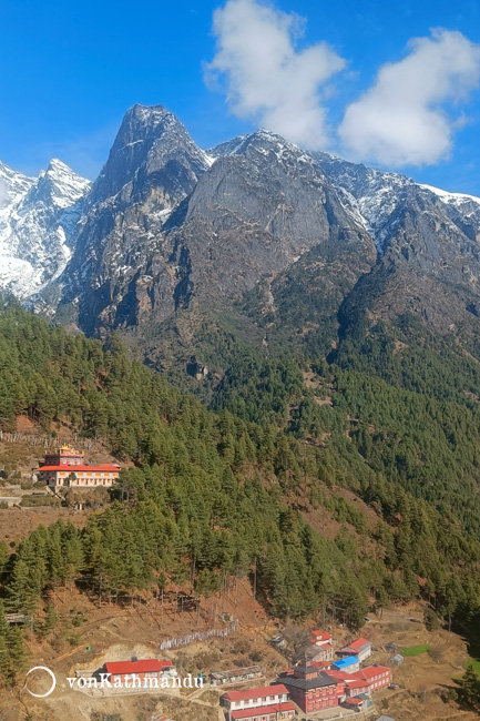 A monastic village on the hills of Solukhumbu