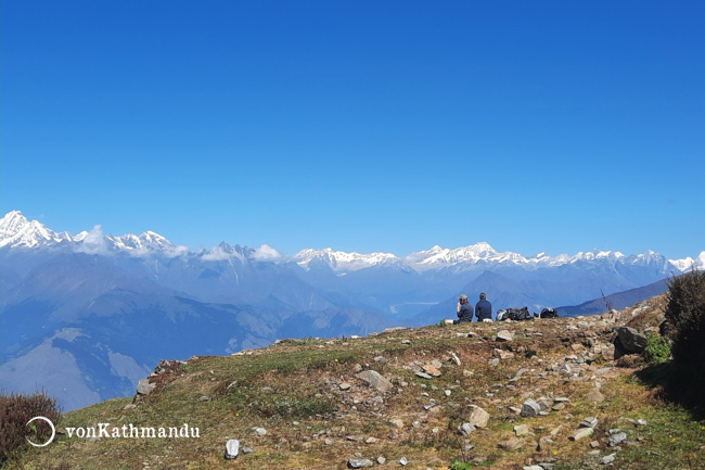 Langtang range seen en route to Gosaikunda