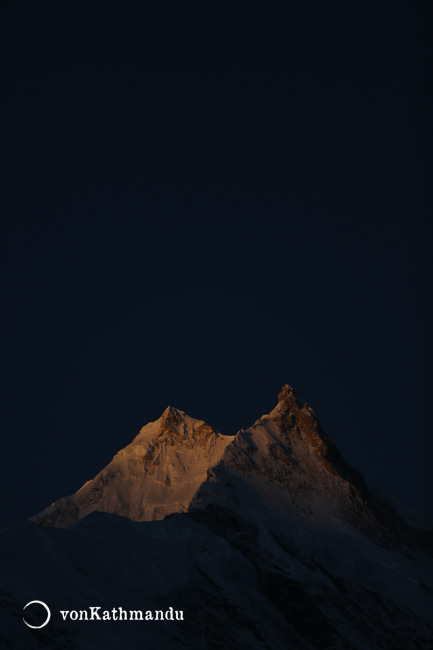 Evening colors on Manaslu