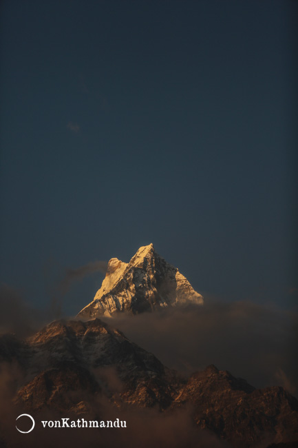 Fishtail at sunset