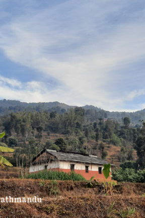 Traditional house seen on the trails