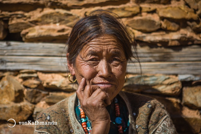 A local lady in Ringmo village