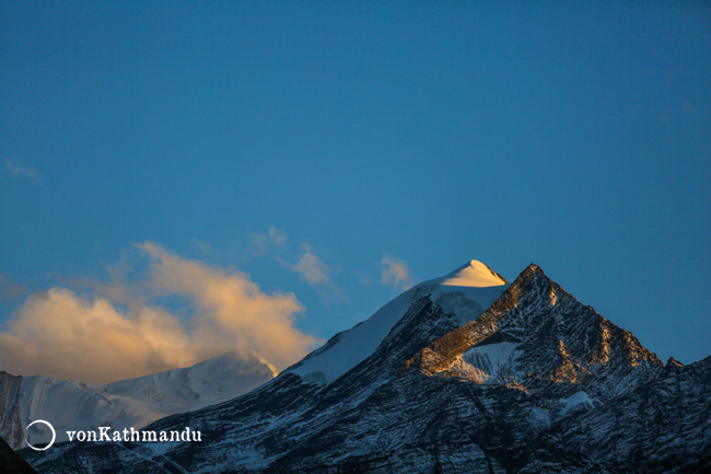 Kantega mountain in evening