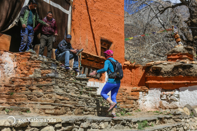 Entrance of Ghar Goampa, the oldest monastery of Upper Mustang