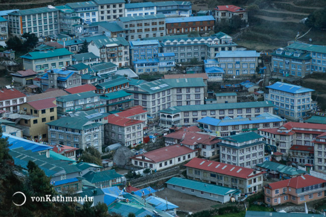 From a tiny hamlet, Namche has steady grown in the last couple of decades to become a sizeable and dense town