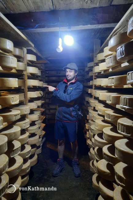 Cheese factory at Sing Gompa