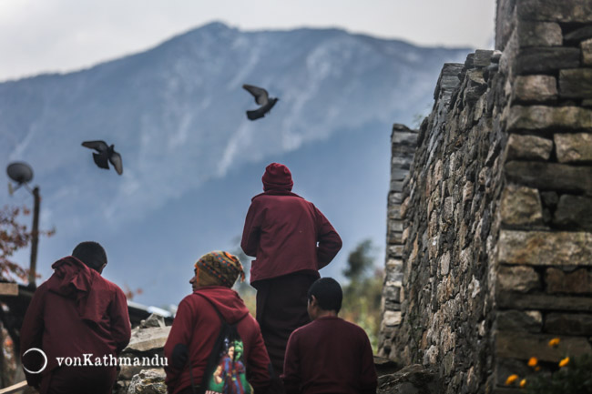 Manaslu has a considerable number of monasteries, where monks study, reside and pray