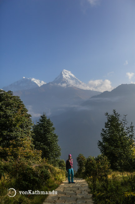 Annapurna South sticks out like a sore thumb along this trail