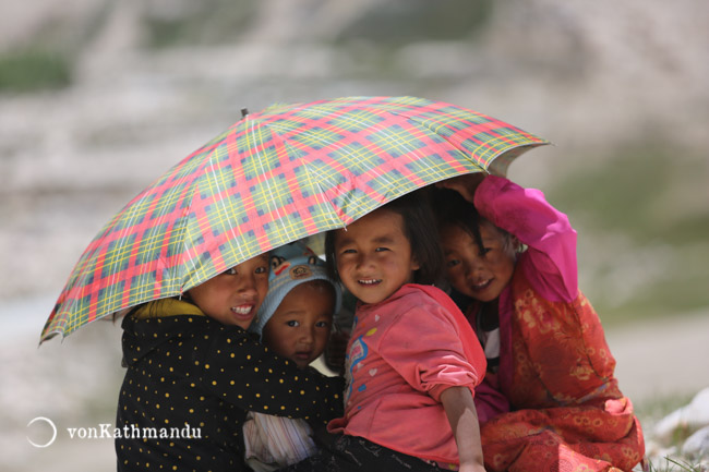 Kids in Lo Manthang