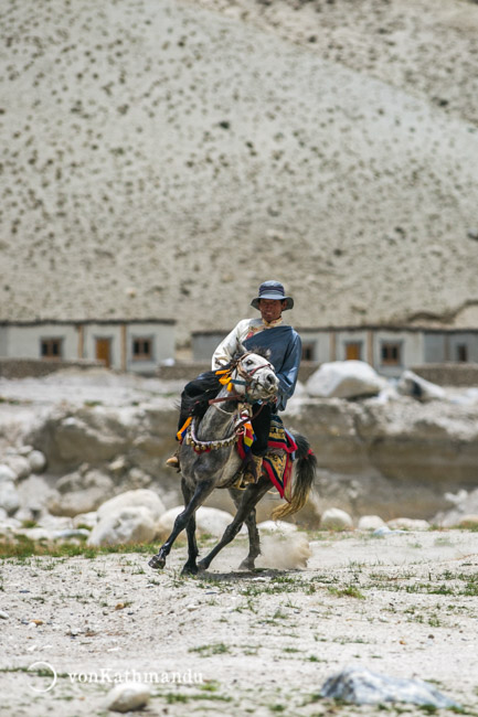 Horseman in Lo Manthang