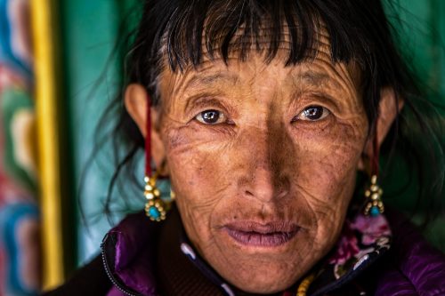 Portrait of a Gurung lady in Dho Tarap, Dolpo