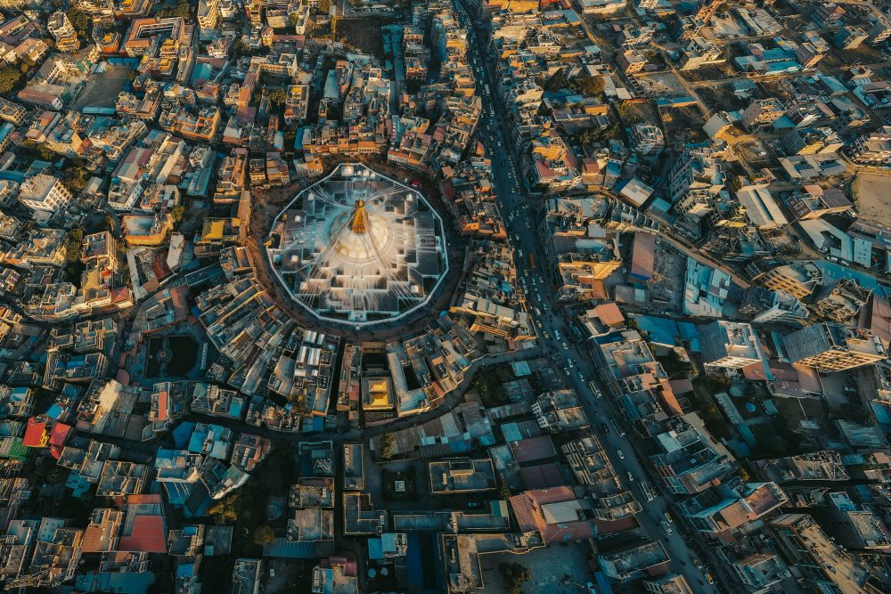 Bouddha, the largest Buddhist stupa of Kathmandu Valley